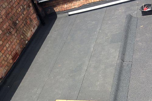 Professional felt roofing repair
